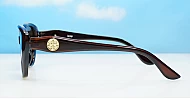 iPOP Maisie polarised soft cat eye sunglasses for women with gold inlay detail