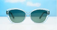 iPOP Maisie polarised soft cat eye sunglasses for women with gold inlay detail