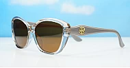 iPOP Maisie polarised soft cat eye sunglasses for women with gold inlay detail