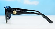 iPOP Maisie polarised soft cat eye sunglasses for women with gold inlay detail