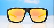 Vanguard matte black wrap polarised sunglasses revo mirror lenses fishing boating