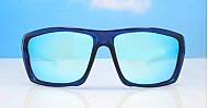 Vanguard matte black wrap polarised sunglasses revo mirror lenses fishing boating