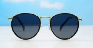 Troy classic round vintage metal polarised sunglasses unisex several colours