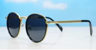 Troy classic round vintage metal polarised sunglasses unisex several colours