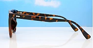 iPOP Vesper large round polarised sunnies in [colour] with gold detail and super dark lenses