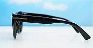 iPOP Juno large polarised cat eye sunglasses for women with gold inlay detail