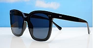 The Indigo large round-square UV400 sunglasses for women with super dark Category 3 lenses