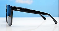 The Indigo large round-square UV400 sunglasses for women with super dark Category 3 lenses