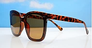 The Indigo large round-square UV400 sunglasses for women with super dark Category 3 lenses