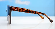 The Indigo large round-square UV400 sunglasses for women with super dark Category 3 lenses