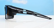 Outrider sports wrap polarised sunglasses wide temples side protection mirror lenses