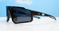 Outrider sports wrap polarised sunglasses wide temples side protection mirror lenses
