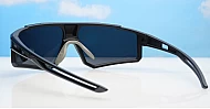 Outrider sports wrap polarised sunglasses wide temples side protection mirror lenses