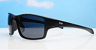  Blackwater matte black sports wrap polarised sunglasses super dark lenses