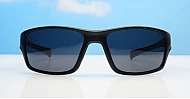  Blackwater matte black sports wrap polarised sunglasses super dark lenses