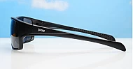  Blackwater matte black sports wrap polarised sunglasses super dark lenses