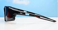 Outrider sports wrap polarised sunglasses wide temples side protection mirror lenses