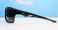 Vanguard matte black wrap polarised sunglasses revo mirror lenses fishing boating