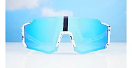  iPOP Cruz polarised mirror sports sunglasses in colour paint splatter finish