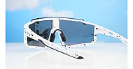  iPOP Cruz polarised mirror sports sunglasses in colour paint splatter finish