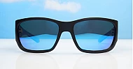 Outrider sports wrap polarised sunglasses wide temples side protection mirror lenses