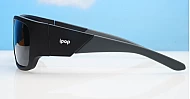 Outrider sports wrap polarised sunglasses wide temples side protection mirror lenses
