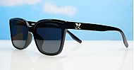 iPOP Skystep polarised cat eye sunnies in with silver temple detail