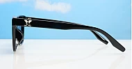 iPOP Skystep polarised cat eye sunnies in with silver temple detail