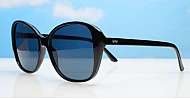 The Zaro bug-style UV400 sunglasses with generous coverage and stainless steel hinges