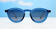  iPOP Audrey vintage round polarised sunnies in with silver detail