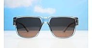 iPOP Cole flat top polarised sunnies in matte black with super dark lenses