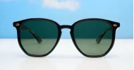  Timoti G15 unisex polarised sunglasses black frames green G15 lenses