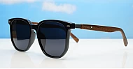 Ari Black polarised sunglasses all black frame dark grey lenses UV400