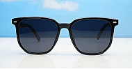 Ari Black polarised sunglasses all black frame dark grey lenses UV400