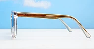 iPOP Oreo small cat eye polarised sunglasses for women with brown fade frames