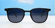 iPOP Solara polarised wayfarer sunglasses in with dark grey lenses