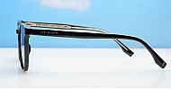 iPOP Solara polarised wayfarer sunglasses in with dark grey lenses