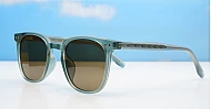 iPOP Solara polarised wayfarer sunglasses in with dark grey lenses