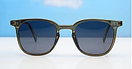iPOP Solara polarised wayfarer sunglasses in with dark grey lenses