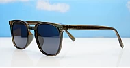 iPOP Solara polarised wayfarer sunglasses in with dark grey lenses