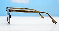 iPOP Solara polarised wayfarer sunglasses in with dark grey lenses