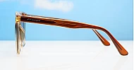 The Nina larger round UV400 sunglasses for women with wire-core temples