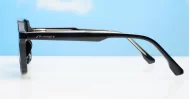 Avatar square aviator polarised sunglasses with superdark lenses and polycarbonate frames
