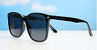 The Nina larger round UV400 sunglasses for women with wire-core temples