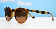 Aroha round feminine polarised sunglasses inner core wire temples several colours