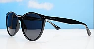Aroha round feminine polarised sunglasses inner core wire temples several colours