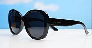 iPOP Ivy large round polarised sunglasses for women with oversized lenses