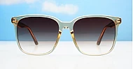 The Nina larger round UV400 sunglasses for women with wire-core temples