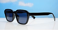 The Bobby unisex retro rectangle UV400 sunglasses with silver accents in three colours