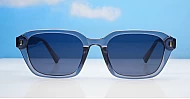 The Bobby unisex retro rectangle UV400 sunglasses with silver accents in three colours